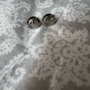 Michael Kors Silver Tone Stud Earrings